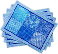 Cotton Placemat Set 13 x 19 in - Decorative Washable Placemats