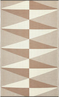 Geometric Modern Minimalist Outdoor Rug 4x6 ft - Waterproof