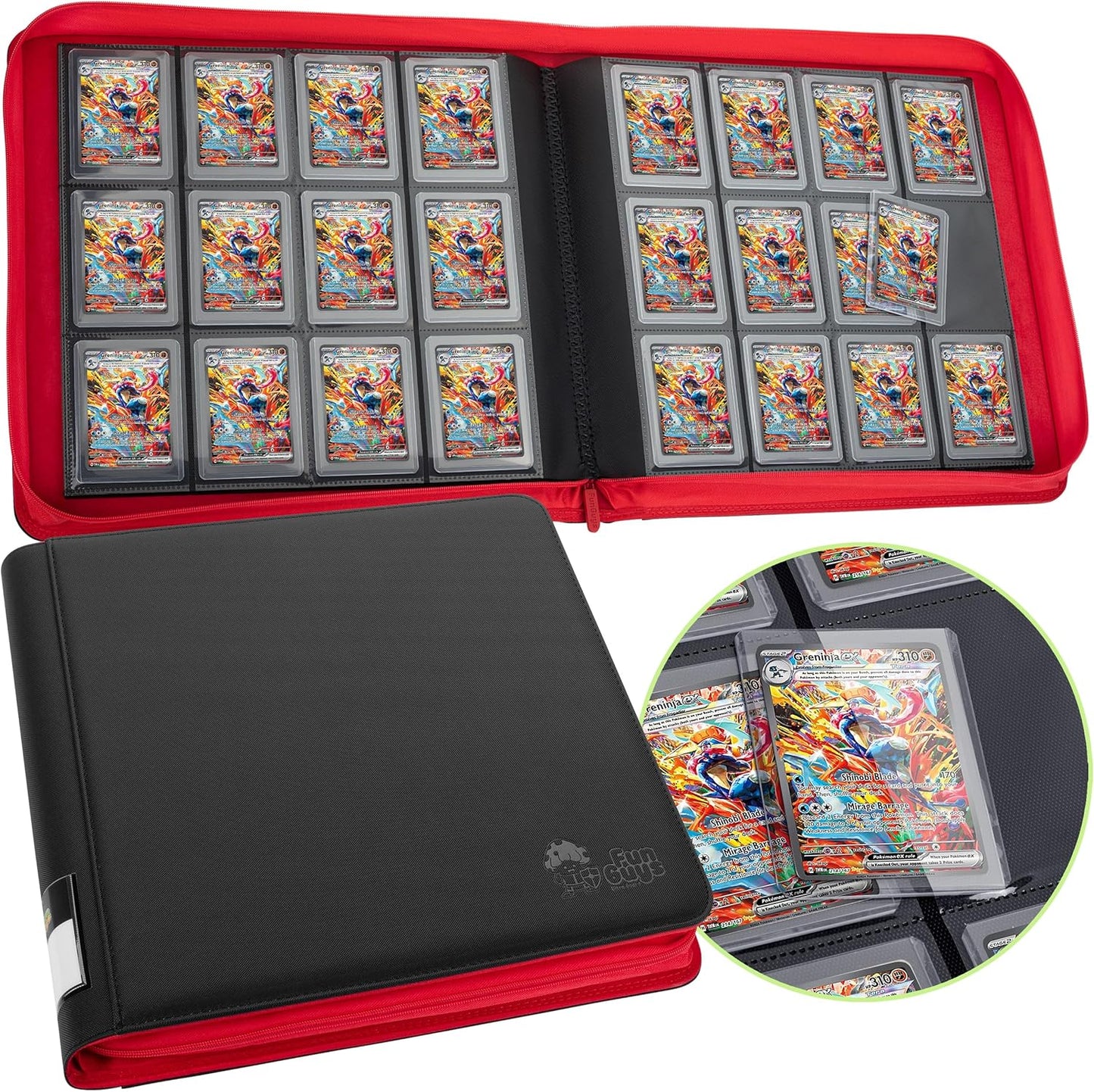FunGuys Toploader Binder for Trading Cards - Premium Quality Storage