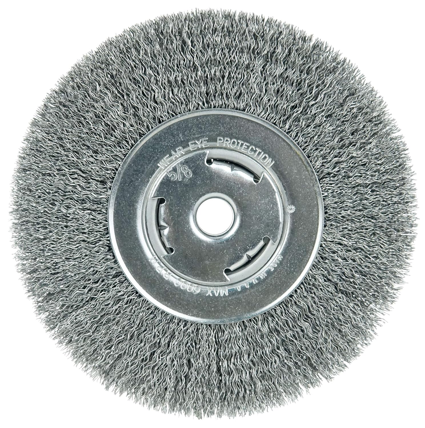 Weiler Wolverine 7 in Wide Face Bench Grinder Wheel for Cleaning