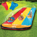 JAMBO 16ft Slip Splash and Slide 3-Lane Water Slide - Heavy Duty Fun