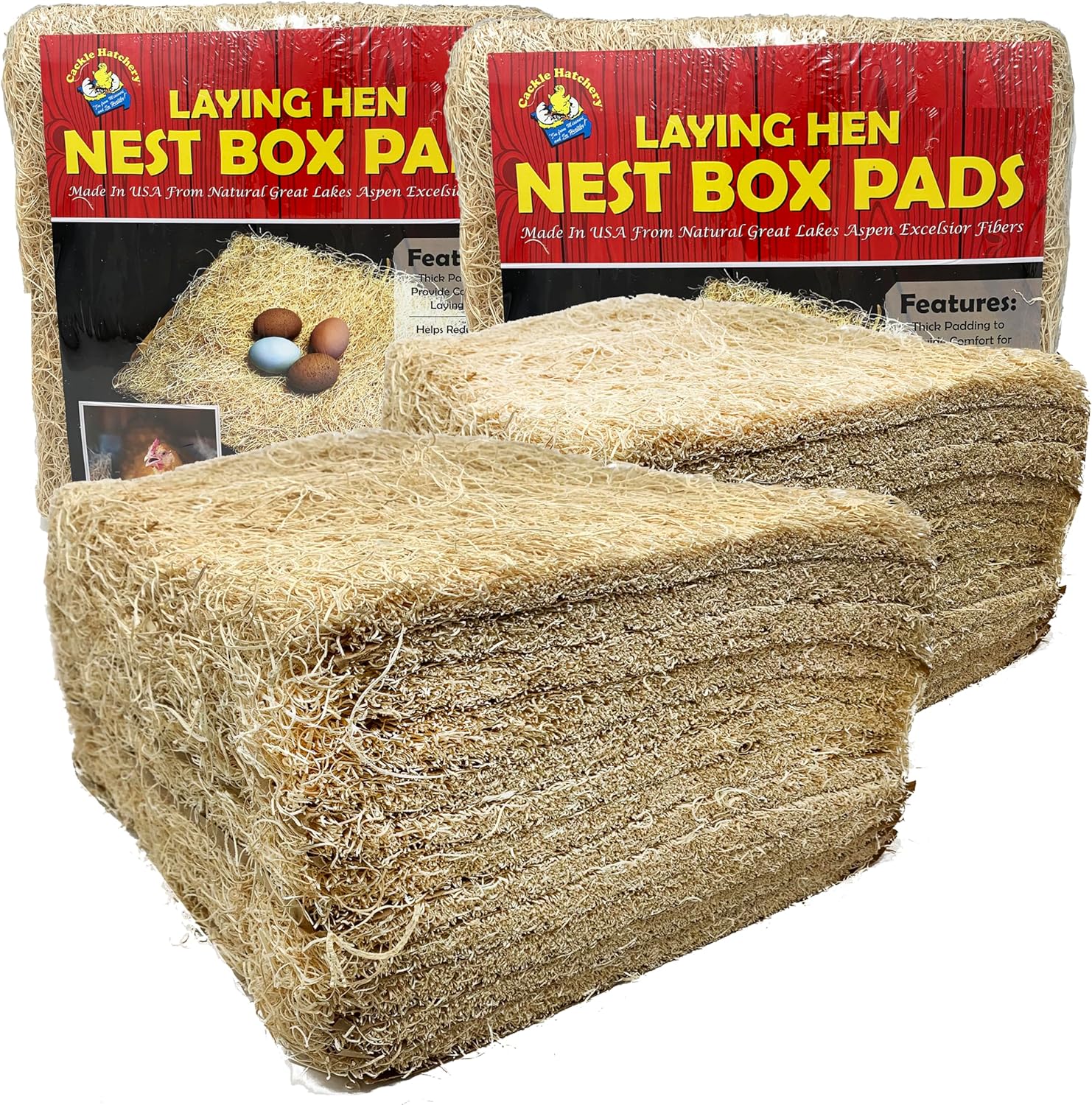 Laying Hen Nest Box Pads for Comfort and Egg Safety 24 Pack