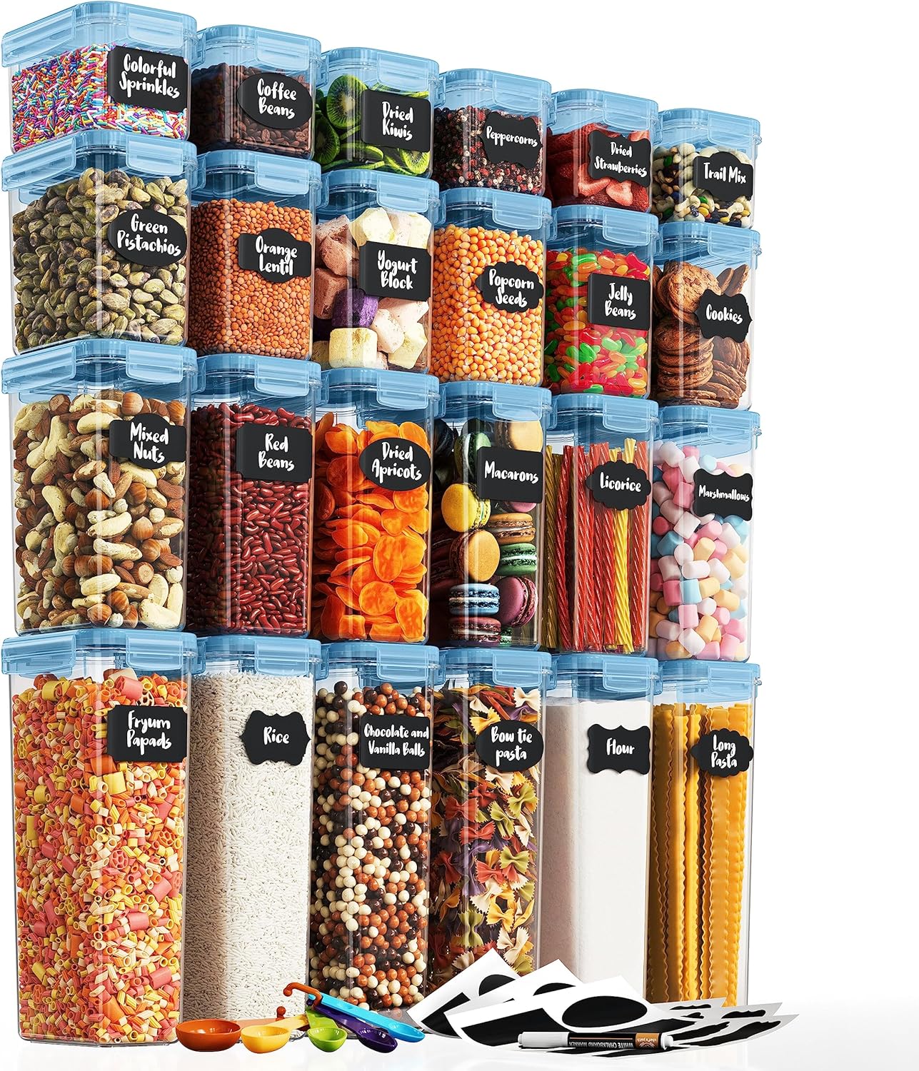Chef's Path Airtight Food Containers for Kitchen Organization