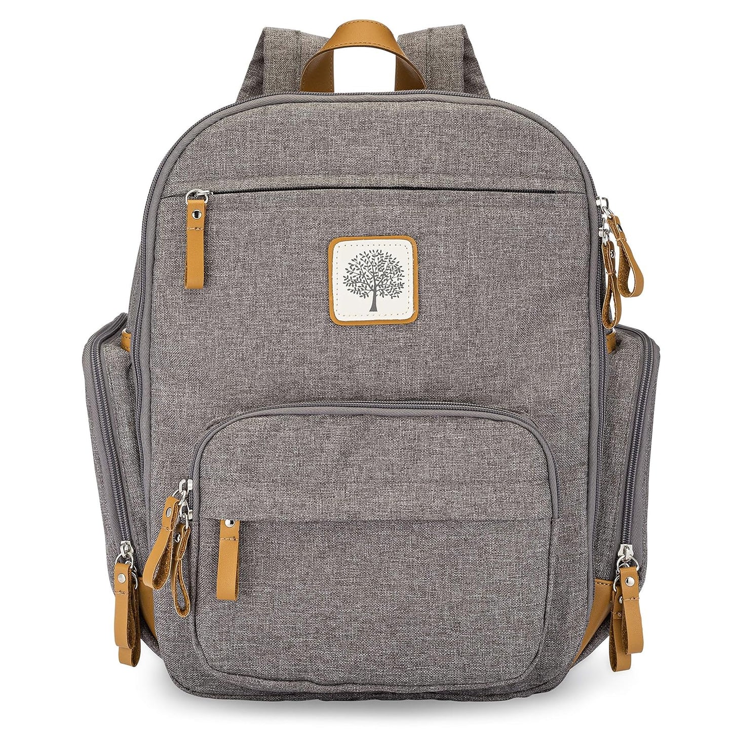 Parker Baby Diaper Backpack - Stylish Full Zip Baby Bag