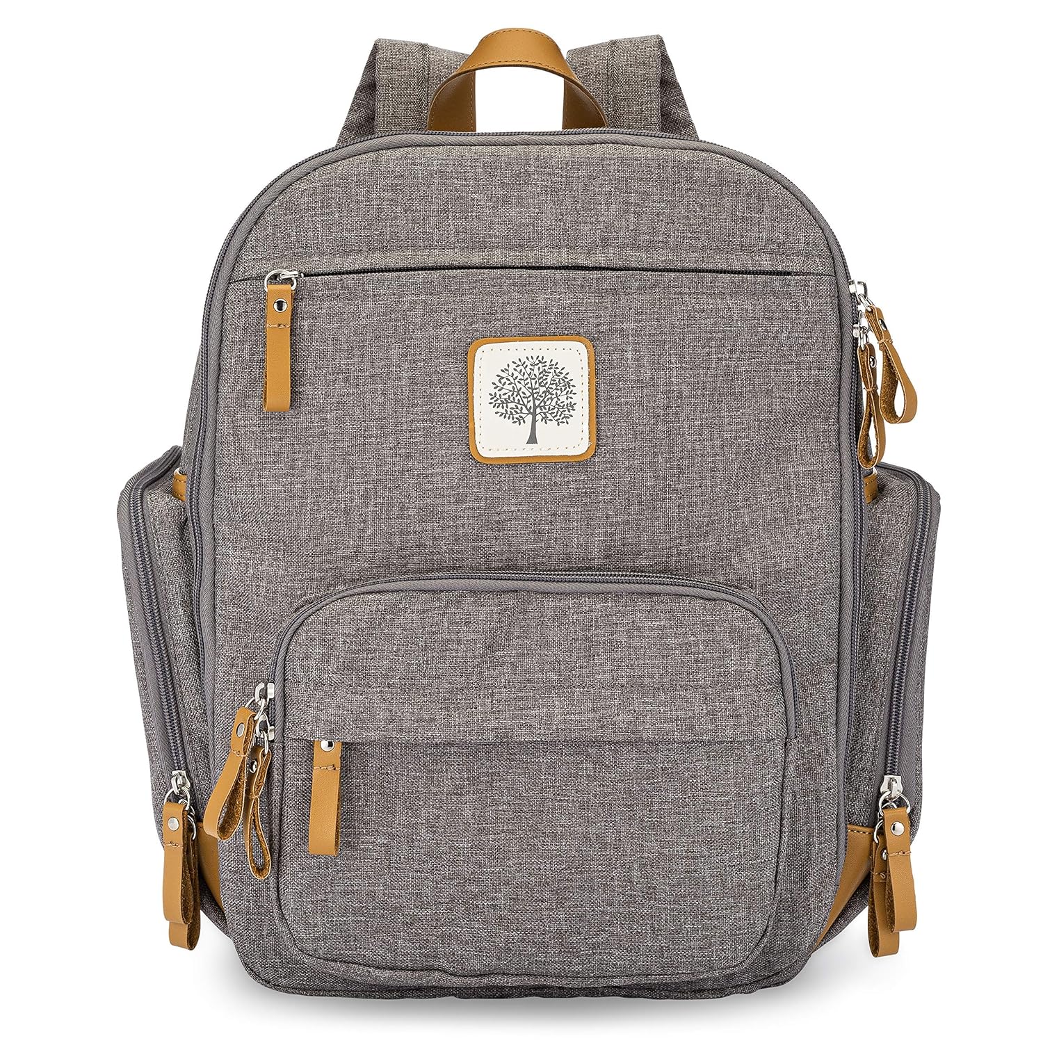 Parker Baby Diaper Backpack - Stylish Full Zip Baby Bag