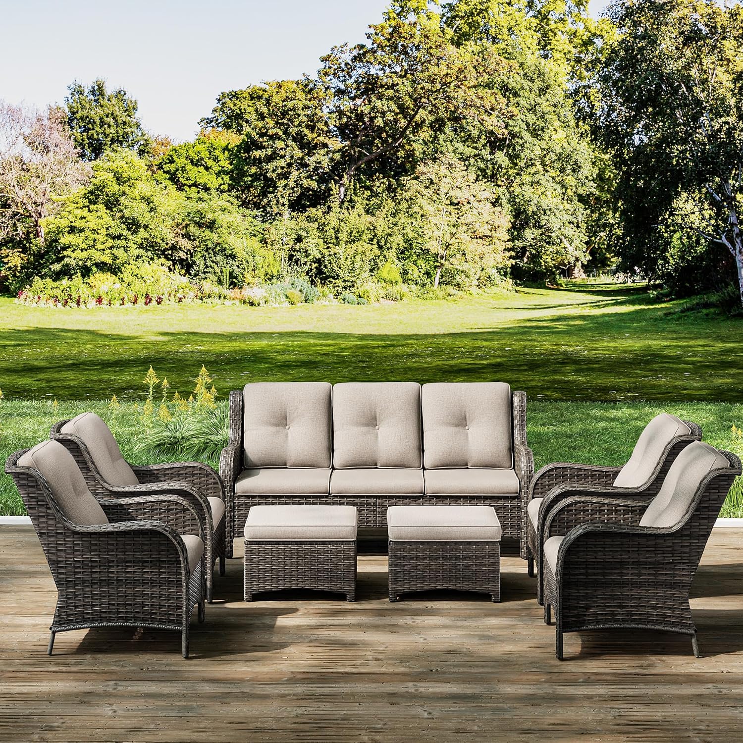 Joyside Wicker Patio Furniture Set for Ultimate Outdoor Comfort