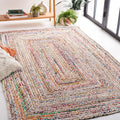 SAFAVIEH Area Rug 9x12 - Cape Cod Collection, Handmade Jute & Cotton