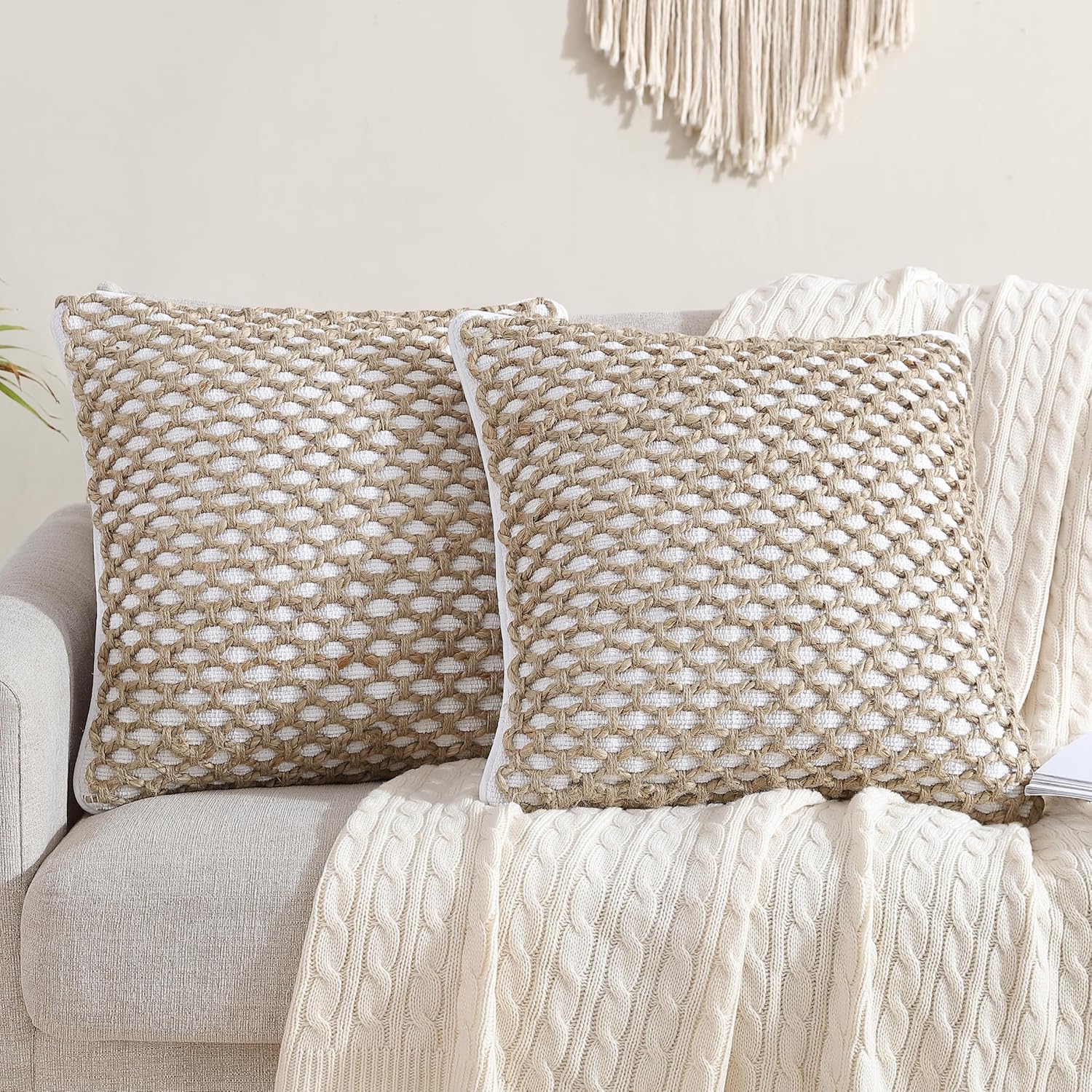 Boho Living Jada Decorative Throw Pillows for Modern Decor