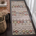 SAFAVIEH Amsterdam Runner Rug 2ft3ft x 8ft - Light Grey Moroccan Boho