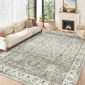 8x10 Area Rugs for Living Room - Machine Washable Vintage Soft Rug