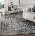 Adirondack Collection Accent Rug 4 ft x 6 ft - Durable Grey/Black