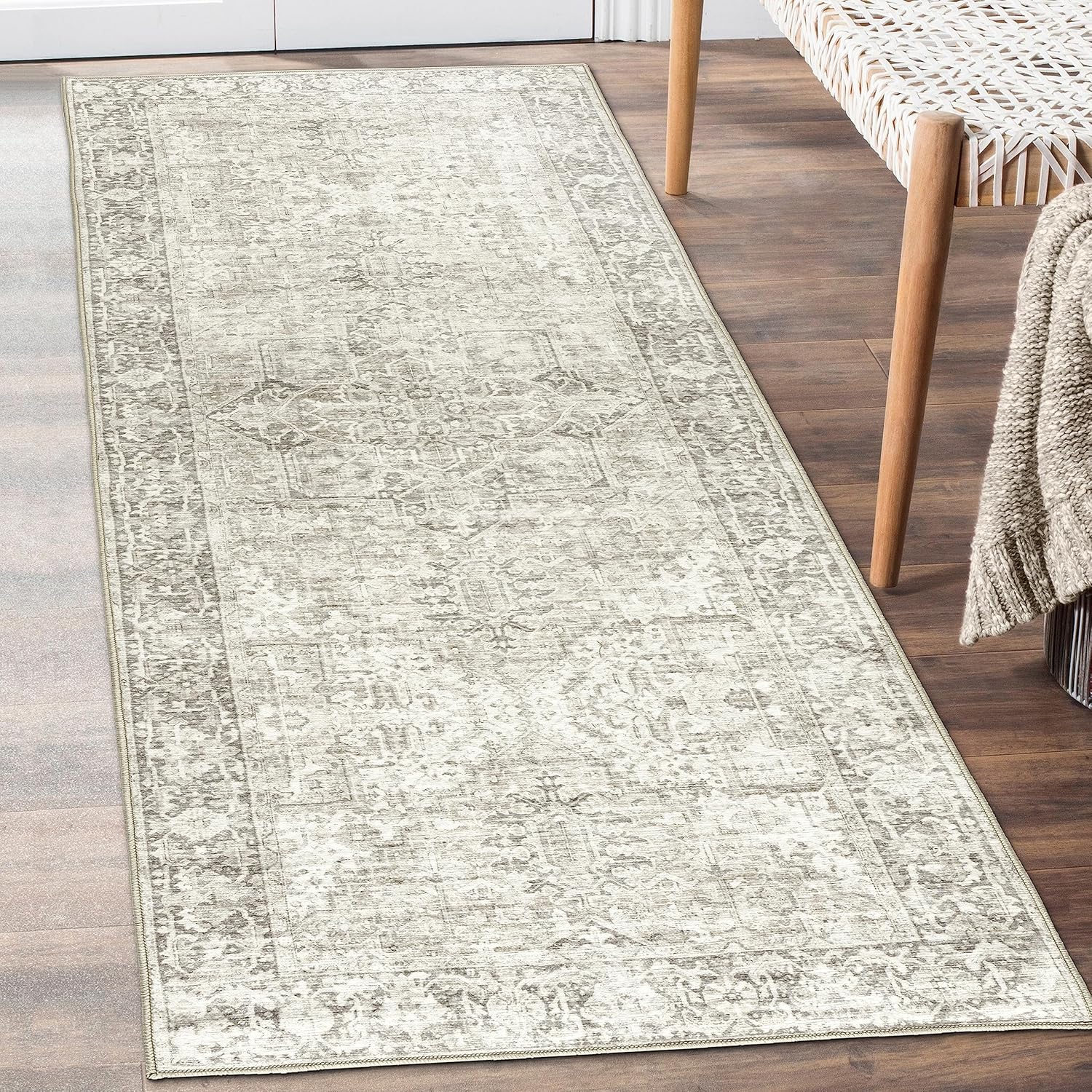 ReaLife Rugs Machine Washable Area Rug Runner for Home Use