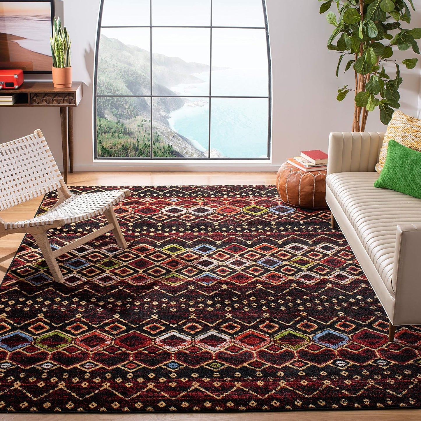 SAFAVIEH Amsterdam Collection Area Rug - Stylish Moroccan Boho