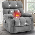 Recliner Chair with Massage Rocker Heat - Oversized Ergonomic Lounger