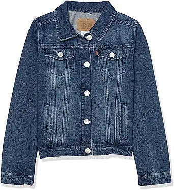 Levi's Girls' Denim Trucker Jacket - Timeless Style for Kids