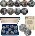 Star Wars Genuine 1976 Eisenhower Dollar 9-Coin Collectors Set