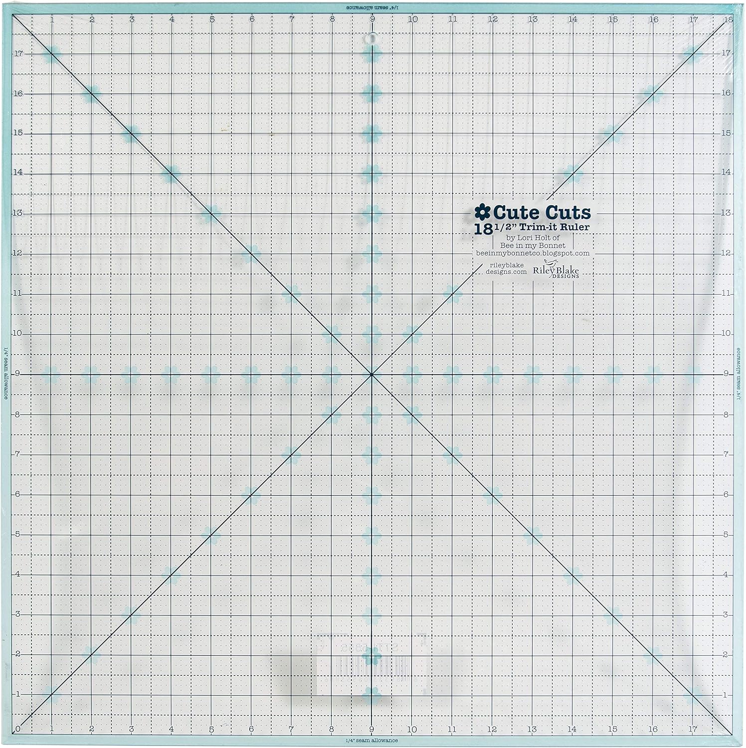 RILEY BLAKE DESIGNS Trim IT Ruler for Perfect Quilting