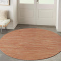 Nourison Home Essentials Indoor/Outdoor Rust 4 ft Round Rug - Easy