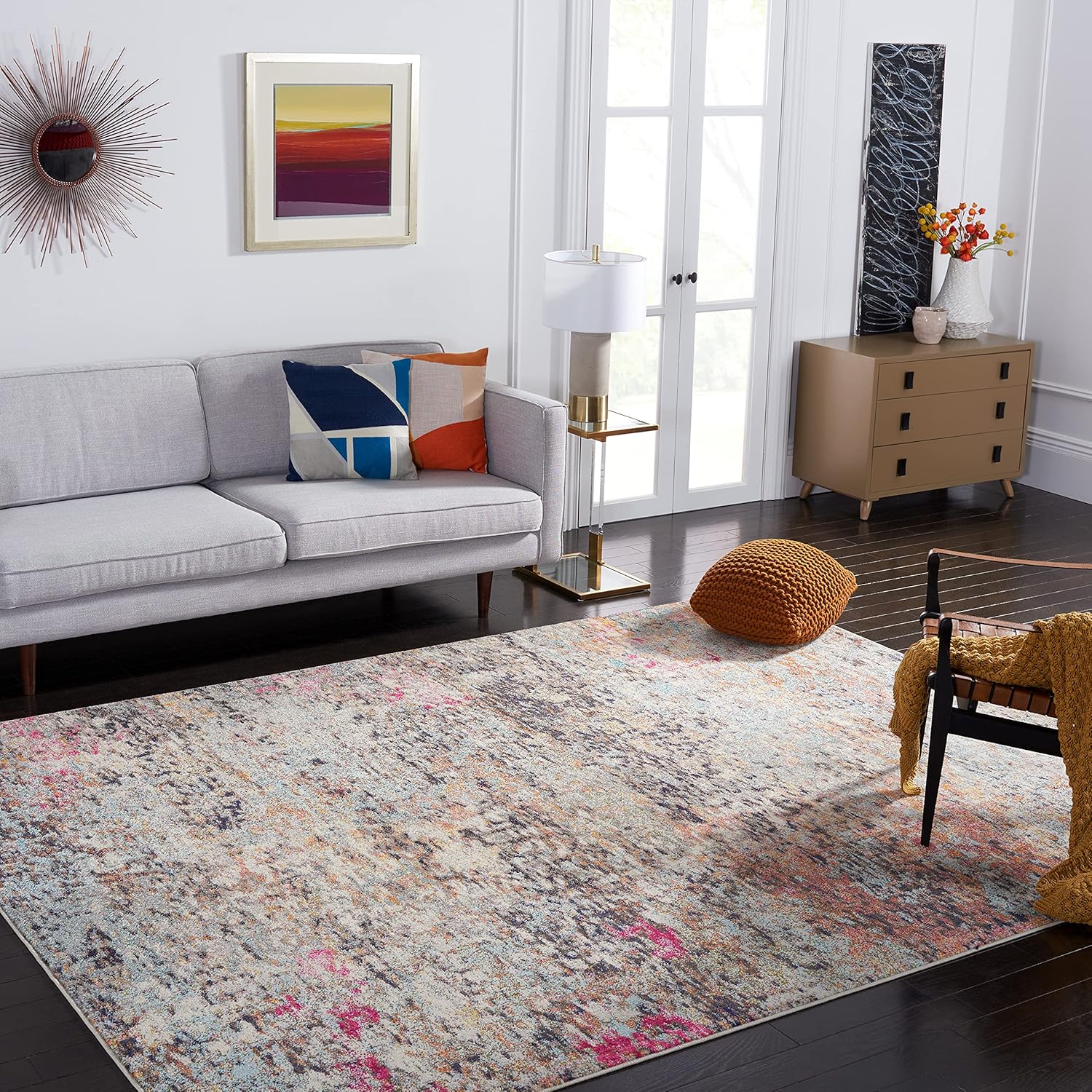 SAFAVIEH Madison Collection Area Rug - Modern Abstract Design
