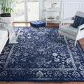 Adirondack Area Rug 6 ft x 9 ft Navy & Ivory - Durable, Non-Shedding