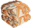 Boho Throw Blanket for Bed 60x80 - Ultra Soft 4-Layer Cotton