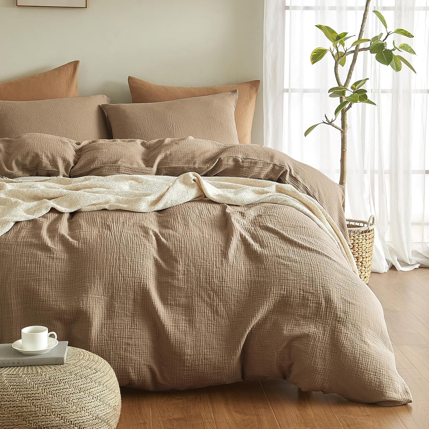 SE SOFTEXLY Muslin Duvet Cover King Size for Ultimate Comfort