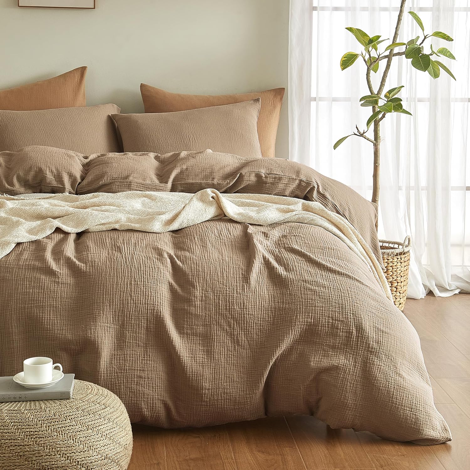 SE SOFTEXLY Muslin Duvet Cover King Size for Ultimate Comfort