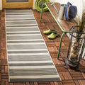 SAFAVIEH Courtyard 2ft 3in x 22ft Grey/Bone Runner - Durable