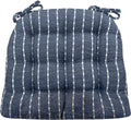 Avante Navy Blue Dining Chair Cushion 15 x 17 - Reversible Comfort