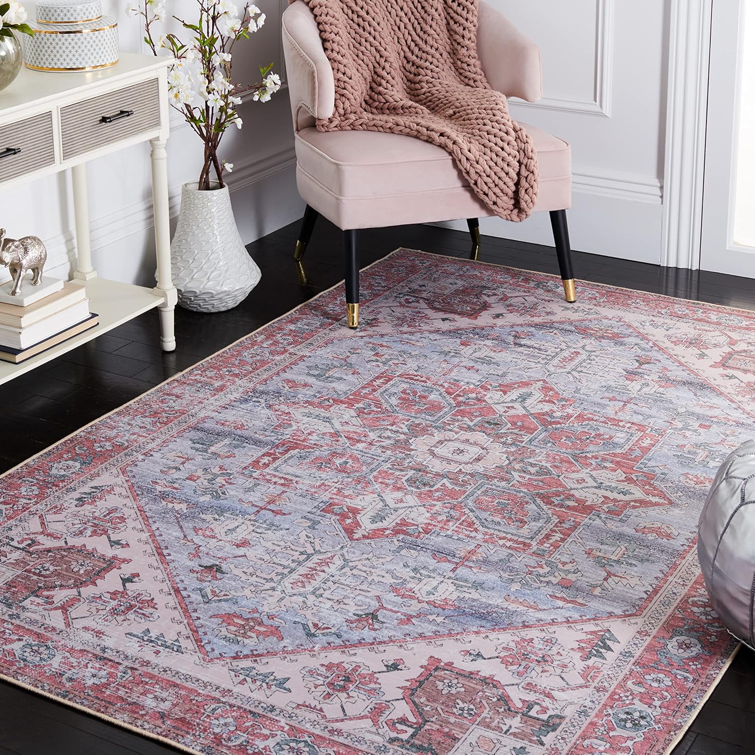 SAFAVIEH Washable Rug Tucson Collection - Stylish & Durable