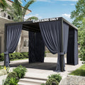 Gazebo Universal Replacement Privacy Curtain 10 ft x 10 ft