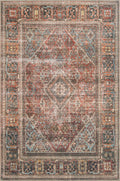 Loloi Loren Collection Area Rug in Brick/Midnight for Any Room