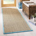 Stylish Natural Fiber Runner Rug by Safavieh with Seagrass Texture