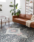 Loloi II Skye Collection SKY-02 Charcoal/Multi 7 ft-6 in x 9 ft-6 in
