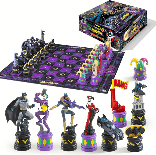 The Batman Chess Set: Dark Knight vs Joker - Unique Game Experience