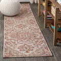 Boho Medallion Indoor Outdoor Runner Rug 2x8 - Easy-Clean, Durable