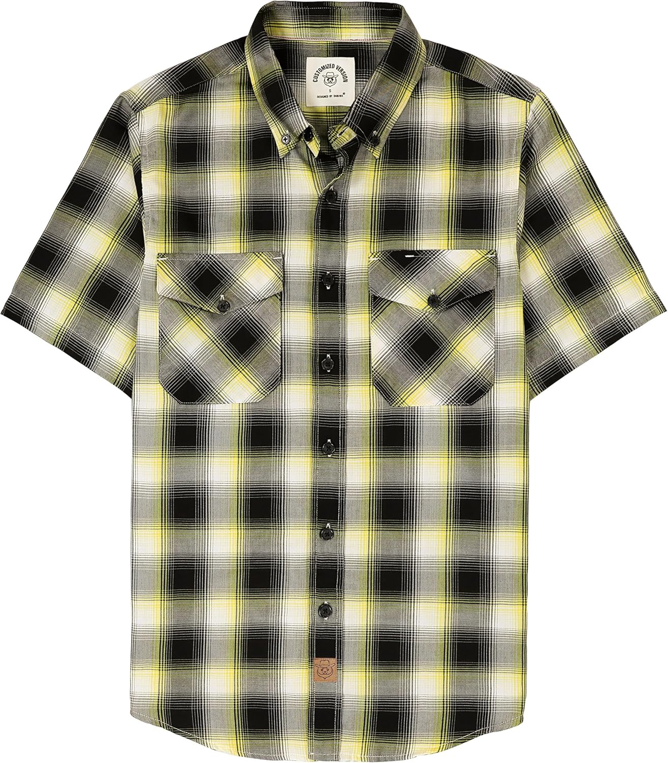 Dubinik Mens Short Sleeve Button Down Shirts for Casual Style