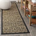 JONATHAN Y Vintage Filigree Indoor Outdoor Runner Rug 2x8 - Durable