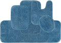 Garland Rug Traditional Nylon Washable Basin Blue 5 Piece Set - Soft