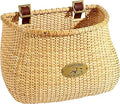 Lightship Collection Adult Bicycle Basket - Classic Rattan Handlebar