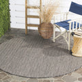 Courtyard 5ft 3in Round Outdoor Rug - Durable, Easy Care