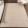 nuLOOM 10x14 Elfriede Jute & Cotton Rug - Natural Farmhouse