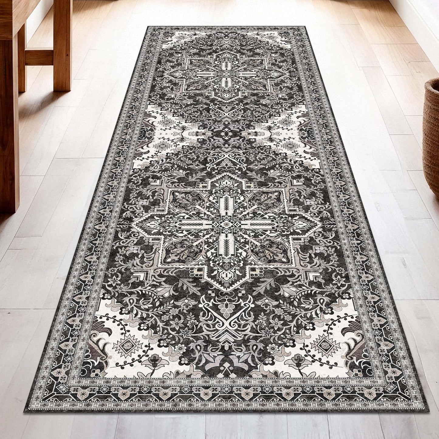 Washable Runner Rug 2.5x8 | Non Slip Rug Runners for Home
