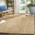 SAFAVIEH Area Rug 5 ft Square - Handmade Jute, Chunky Textured Pile