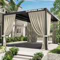 Gazebo Universal Replacement Privacy Curtain 12x16 ft - Weatherproof