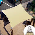 ColourTree Super Ring 22ft x 34ft Beige Sun Shade Sail - Heavy Duty