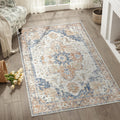 Stain-Resistant Vintage Entry Rug 3x5 by jinchan