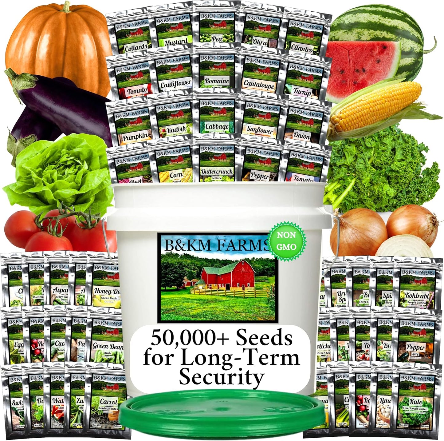 Survival Seed Vault: 50 Varieties of Non-GMO Heirloom Seeds