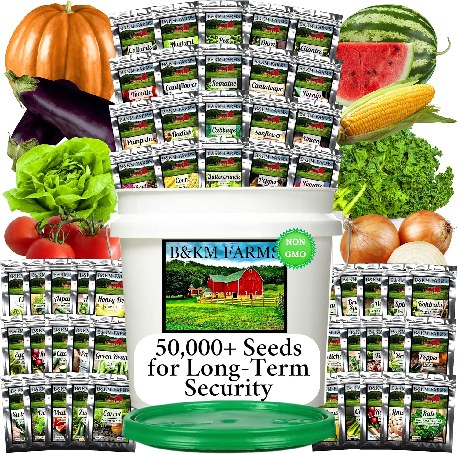 Survival Seed Vault: 50 Varieties of Non-GMO Heirloom Seeds