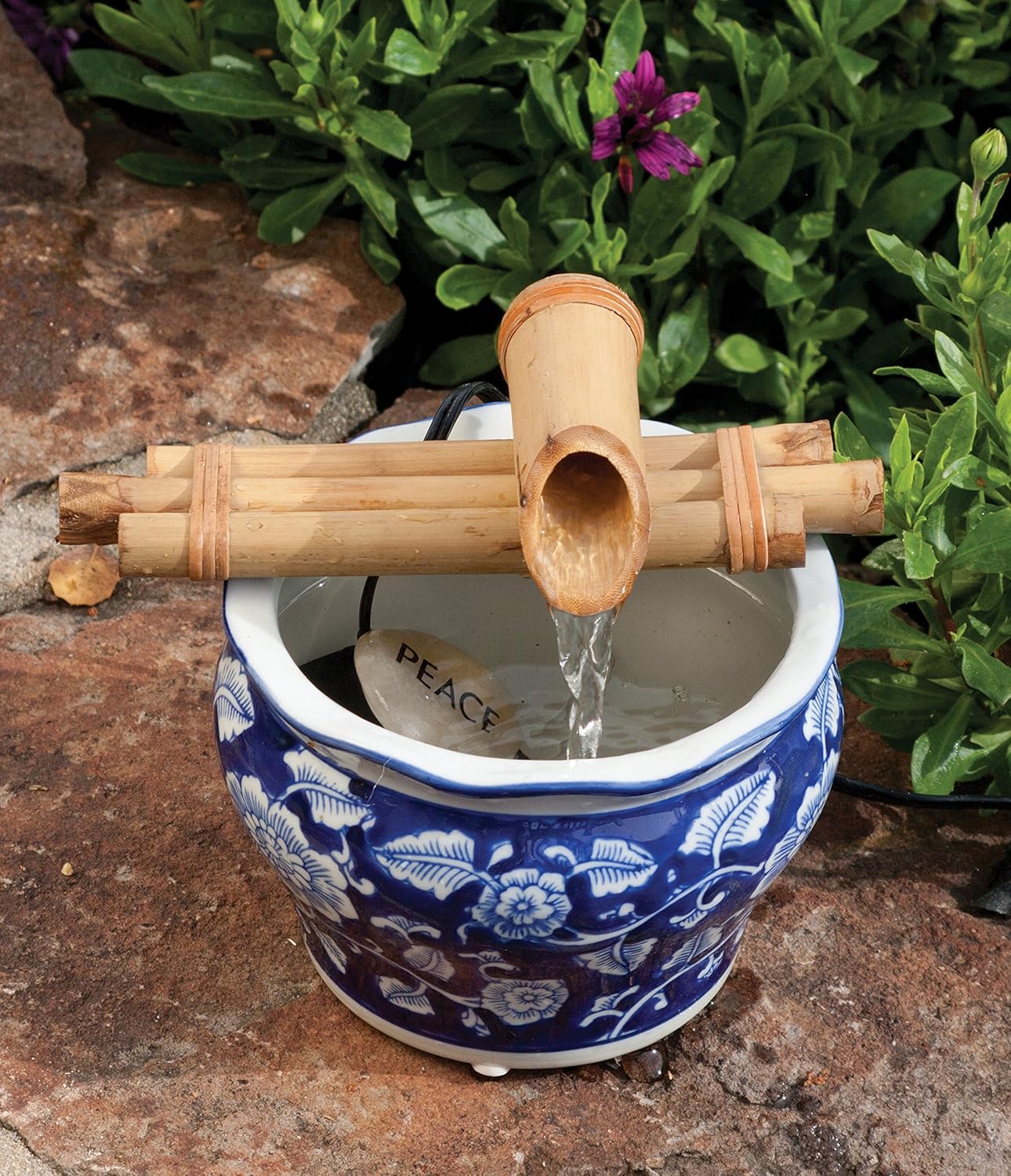Bamboo Accents Zen Fountain Kit for DIY Indoor Outdoor Oasis